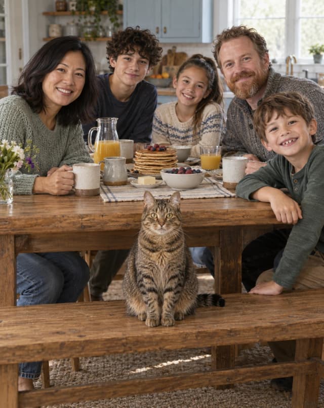 The breakfast table