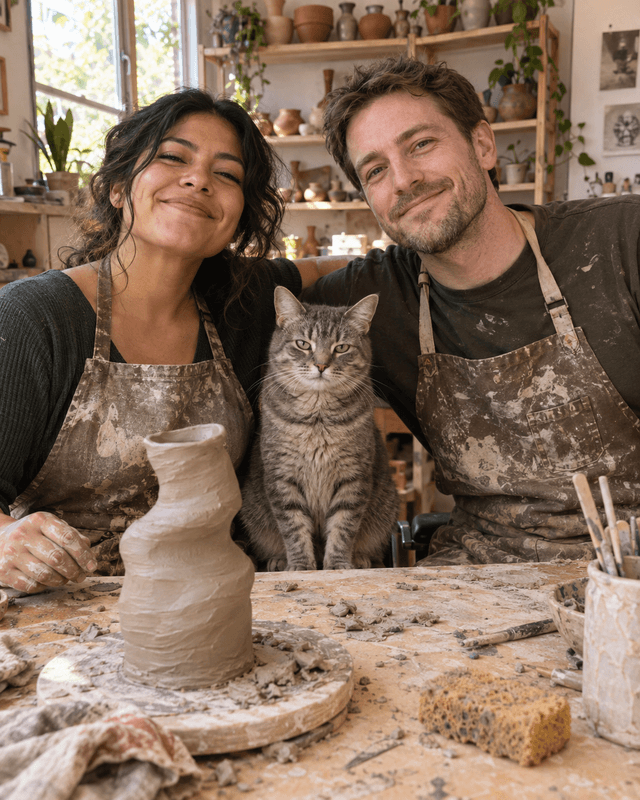 The pottery assistants