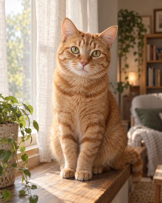 Sunny windowsill